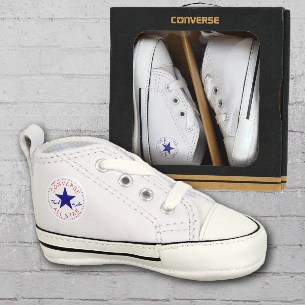 converse baby shoes first star