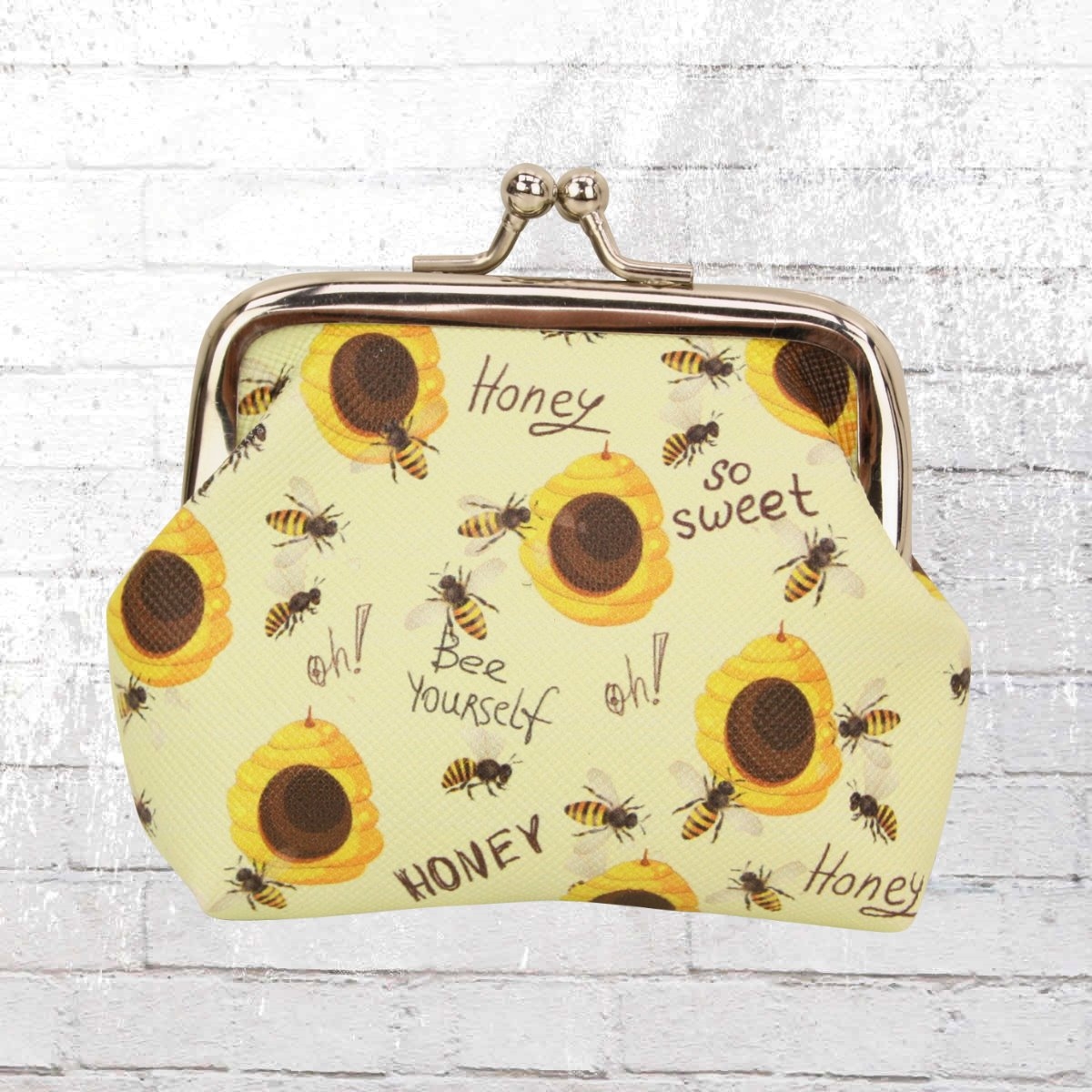 Out Of The Blue Wallet Clip Purse Bee Yourself yellow 