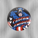 Logoshirt Comic Marvel Captain America Button Badge 