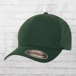 Flexfit Hat Wooly Combed Blanko Cap green 