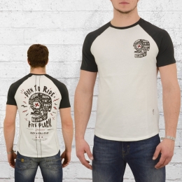 Order now | Religion Clothing Male T-Shirt Born to Ride white washed black