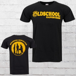 Oldschool Gangsters T-Shirt Herren schwarz 3XL