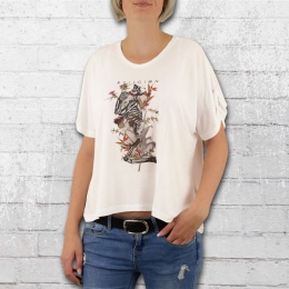 Religion Connection Tee Frauen Oversize T-Shirt weiss  L