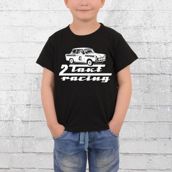 Bordstein Kinder T-Shirt 2-Takt-Racing schwarz 122-128