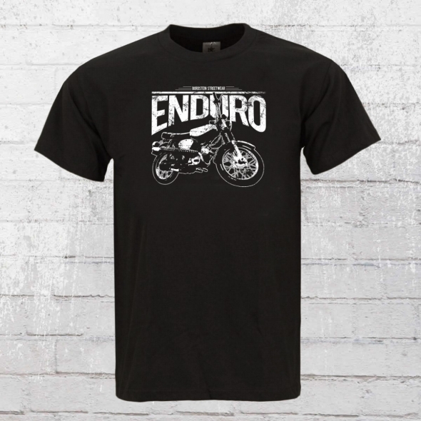 Bordstein Mens T-Shirt S51 Enduro black 