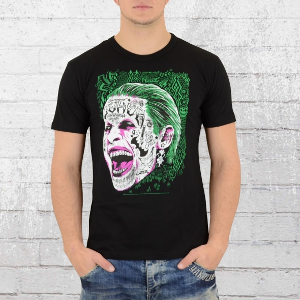 Logoshirt Herren T-Shirt Suicide Squad Joker schwarz 