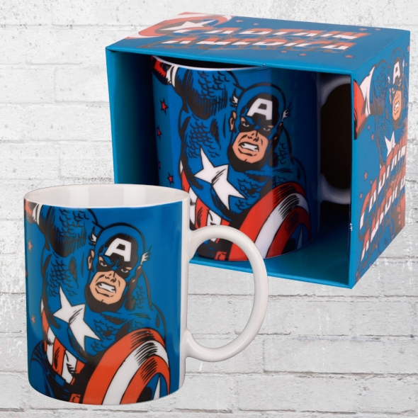 Order Now Logoshirt Mug Captain America Coffee Cup Blue