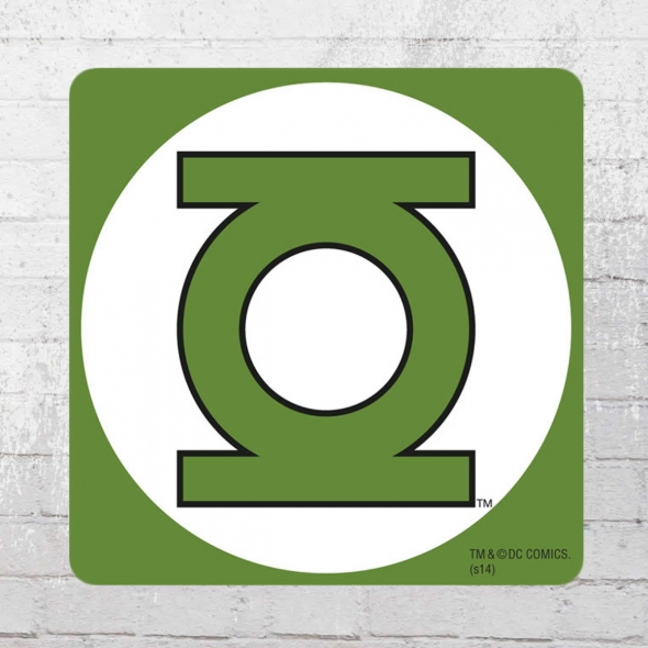 Logoshirt Untersetzer Coaster DC Green Lantern grn weiss 