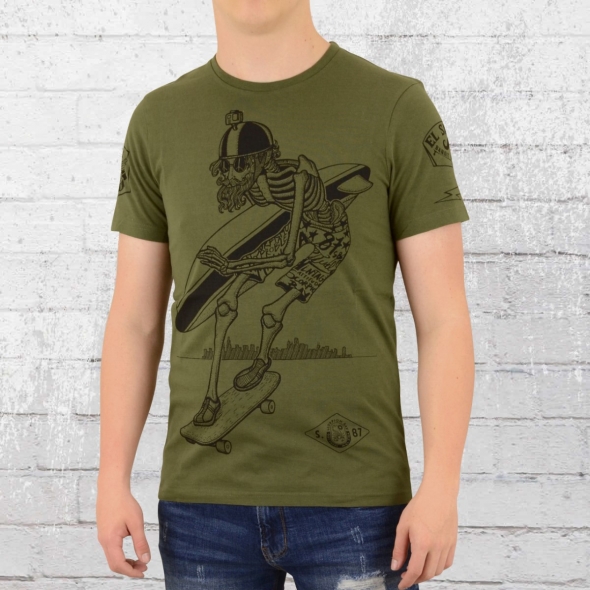 Scorpion Bay Mens T-Shirt Quintana dark olive 