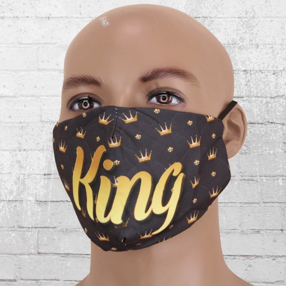 Viper Face Mask King black gold 